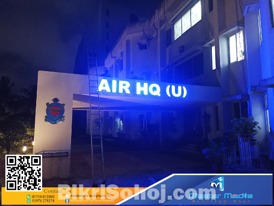 3D LED Latter Signboard & SS Letter making All Bangladesh